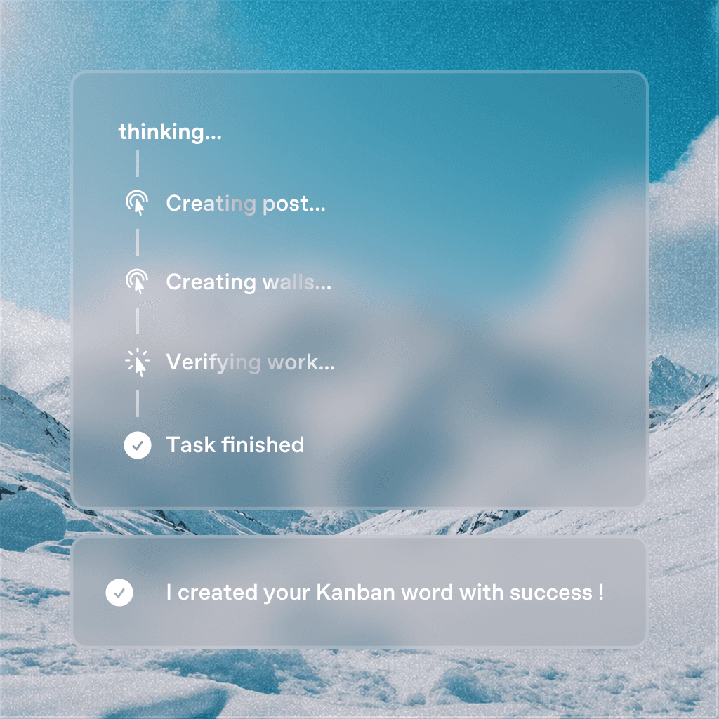 Barkan guiding a user through a workflow inside a live interface